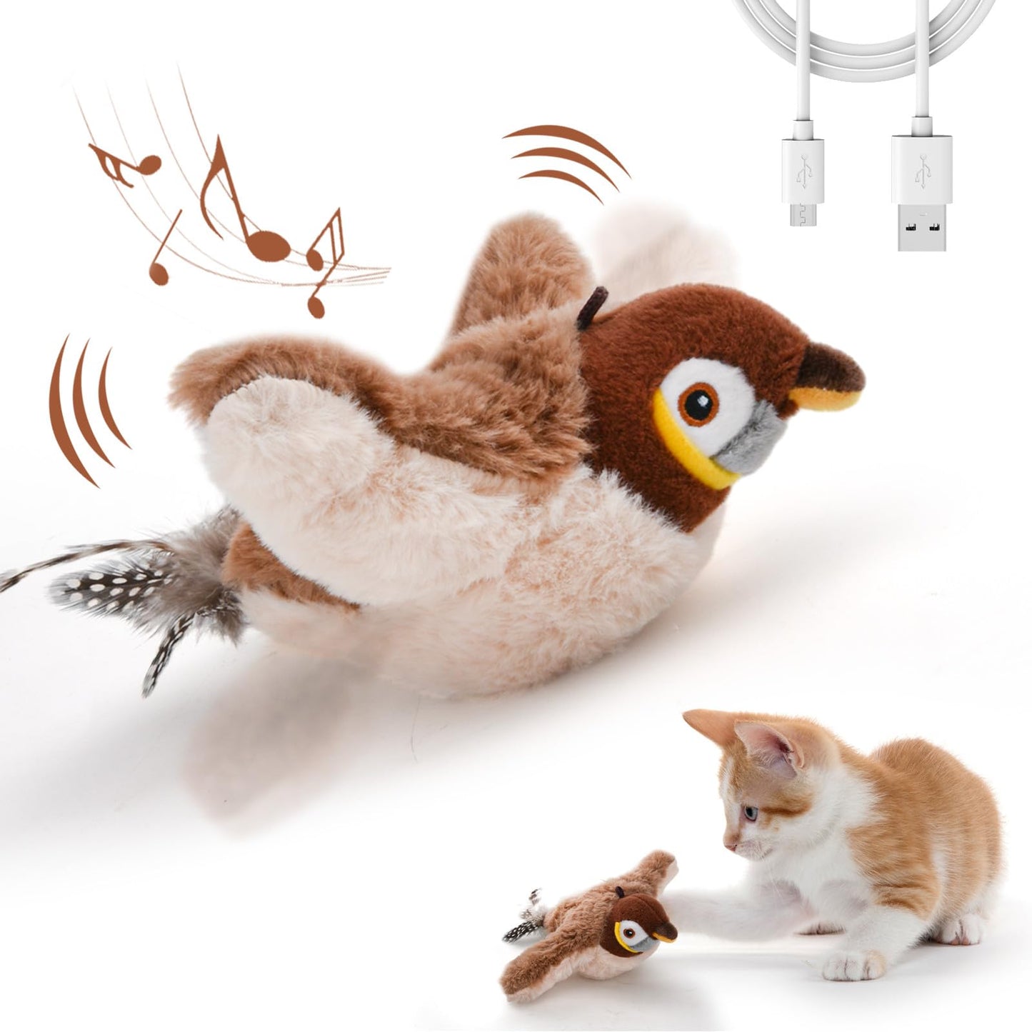 Paws&Co's Bird Flipping Cat Toy